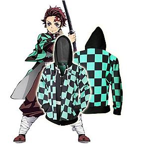 Kimetsu no Yaiba Hoodie  Tanjiro Kamado Uniform Official Merchandise