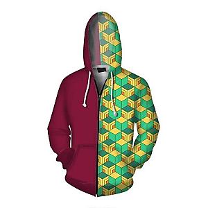 Kimetsu no Yaiba Hoodie Zip Up  Giyu Tomioka Official Merchandise