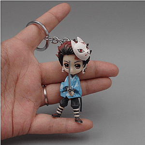 Kimetsu no Yaiba Keychain  -  Tanjiro Blue Official Merchandise