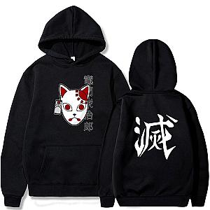 Kimetsu no Yaiba Hoodie  Tanjiro Mask &amp; Hanafuda Official Merchandise