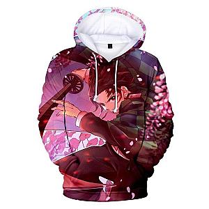 Kimetsu no Yaiba Hoodie  Tanjiro Wisteria Flowers Official Merchandise
