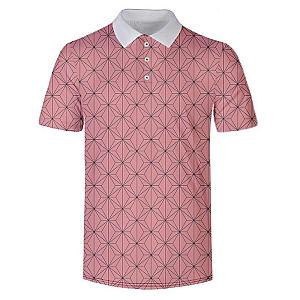 Kimetsu no Yaiba Polo Shirt  Nezuko Kamado Pattern Official Merchandise