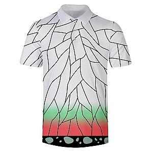 Kimetsu no Yaiba Polo Shirt  Shinobu Kocho Pattern Official Merchandise