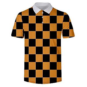 Kimetsu no Yaiba Polo Shirt  Tanjuro Pattern Official Merchandise
