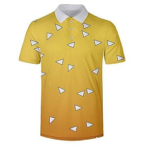 Kimetsu no Yaiba Polo Shirt  Zenitsu Agatsuma Pattern Official Merchandise