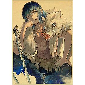 Kimetsu no Yaiba Poster  -  Inosuke Without Mask Official Merchandise