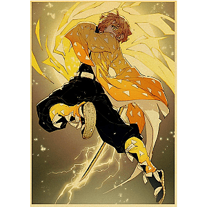 Kimetsu no Yaiba Poster  -  Zenitsu Preparing an attack Official Merchandise