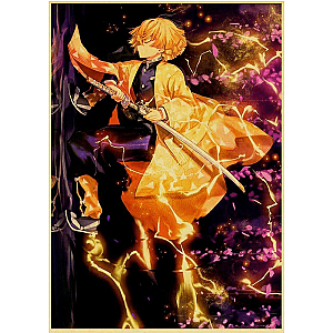 Kimetsu no Yaiba Poster Zenitsu  -  Thunderclap &amp; Flash Official Merchandise