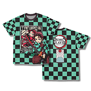 Tanjiro Kimono Pattern Vintage Graphic T-shirt