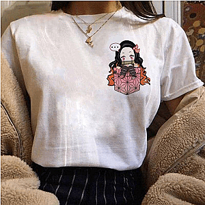 Kimetsu no Yaiba T-Shirt Nezuko Pocket Official Merchandise