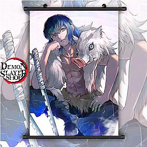 Kimetsu no Yaiba Wall Scroll  Inosuke without Mask Official Merchandise