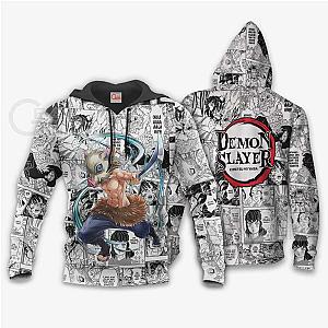 Demon Slayer Shop - Inosuke Hashibira Anime Mix Manga Hoodie Kimetsu no Yaiba Merch