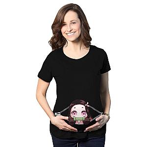 Demon Slayer Shop - Baby Nezuko Peeking Maternity T-Shirt