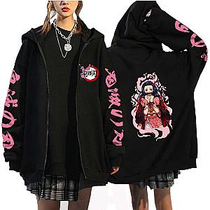 Anime Demon Slayer Kamnado Nezuko Zipper Hoodie
