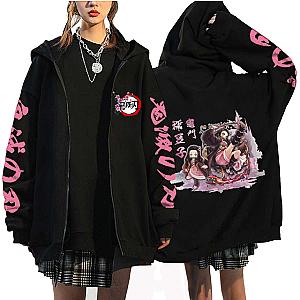 Kamnado Nezuko Demon Slayer Anime  Harajuku Casual Coats
