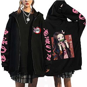 Kamnado Nezuko Anime Zipper Hoodie