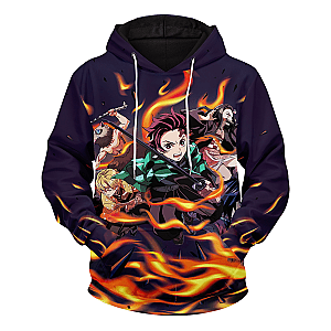 Demon Slayer Hoodie Shop - Kimetsu no Yaiba Unisex Pullover Hoodie