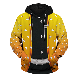 Demon Slayer Hoodie Shop - Zenitsu Unisex Pullover Hoodie