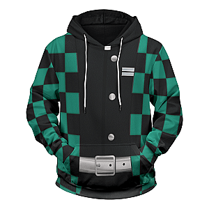 Demon Slayer Hoodie Shop - Tanjiro Kamado Unisex Pullover Hoodie