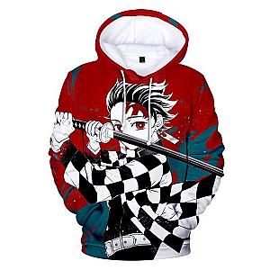 Tanjiro Design 3D Pullover Hoodie