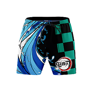 Demon Slayer Short- Slayer Kamado Beach Shorts