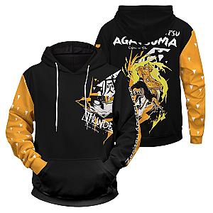 Demon Slayer Hoodie Shop - Zenitsu Thunders Unisex Pullover Hoodie