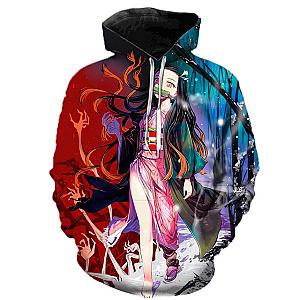Nezuko 3D Pullover Hoodie