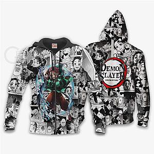 Demon Slayer Shop - Tanjiro Kamado  Anime Mix Manga Zipped Hoodie