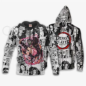 Demon Slayer Shop -  Anime Mix Manga Nezuko Zipped Hoodie