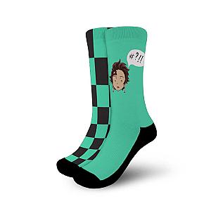 Demon Slayer Socks Merch -  Tanjiro Confusion Socks