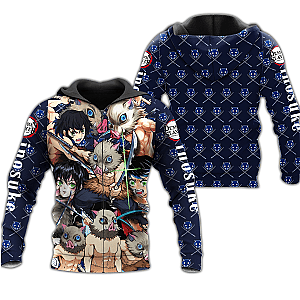 Demon Slayer Hoodie Shop - Inosuke Hashibira  Customer Made Zipped Hoodie