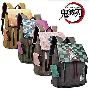 Demon Slayer Backpack - Anime Kimetsu No Yaiba Schoolbag Travel Backpack