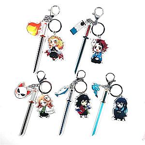 Demon Slayer Keychain - Kimetsu No Yaiba Sword Acrylic Pendant Keychain Gifts