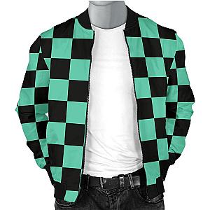 Demon Slayer Shop - Tanjiro Kamado  Custom Bomber Jacket Kimetsu no Yaiba Merch