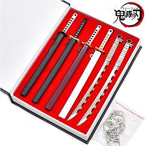 Demon Slayer Shop - 6pcs  Katana Ghost Blade 17cm Keychain