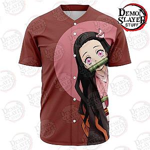 Demon Slayer Shop - Nezuko Kamado Baseball Jersey Kimetsu no Yaiba Merch