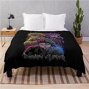 Demon Slayer Blanket - Unstoppable Slayer Squad Throw Blanket