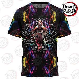 Demon Slayer Shop - Neon Flow Kyojuro  T-Shirt Kimetsu no Yaiba Merch