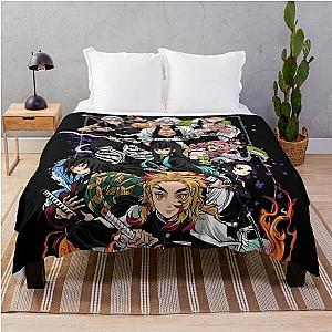 Demon Slayer Blanket - Grand Japan Art Tribute Throw Blanket