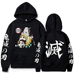 Demon Slayer Hoodie - Demon Slayer Cute Cartoon Oversized Hoodie