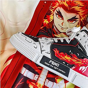 Demon Slayer Shoes - Kyoujurou Rengoku High Top Sneakers Casual Shoes