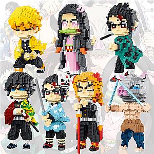 Demon Slayer Shop - 1000pcs Anime Demon Slayer Cartoon Building Blocks Bricks Figures