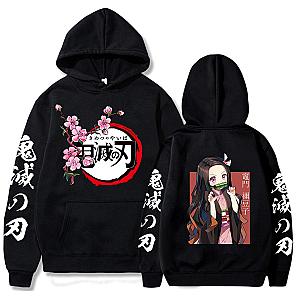 Demon Slayer Hoodies - Kimetsu No Yaiba Nezuko Sakura Printed Hoodie