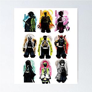 Demon Slayer Posters - The Pillars of Strength Poster