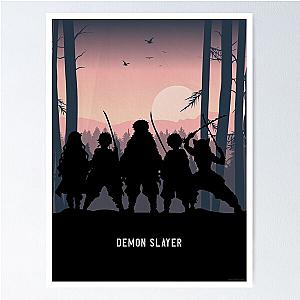 Demon Slayer Posters - Minimalist Demon Slayer Design Poster