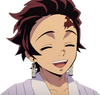 tanjiro smile