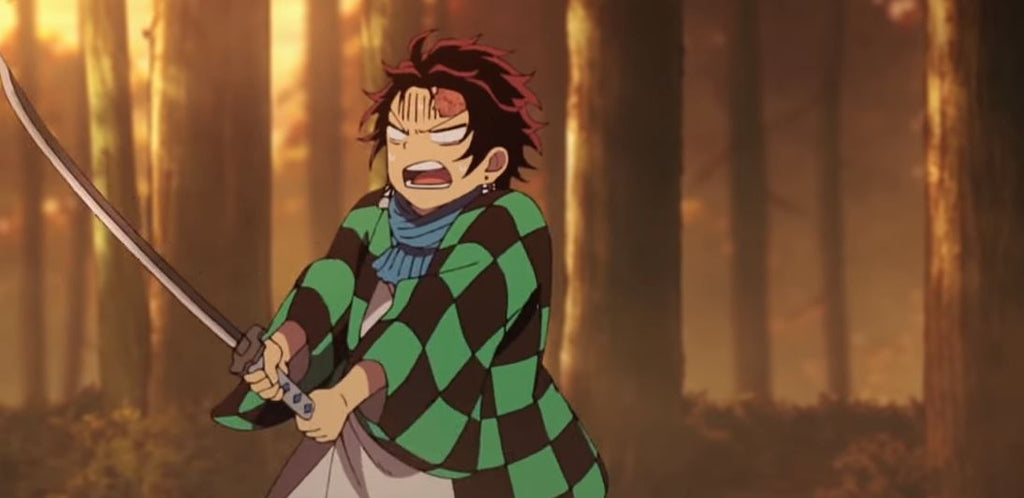 Tanjirou kamado katana training