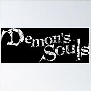 Demon's Souls 2020 Distressed Logo Poster