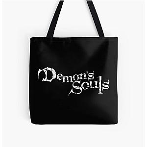 Demon's Souls 2020 Distressed Logo All Over Print Tote Bag