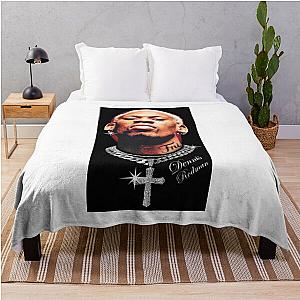 Dennis Rodman Style Face Throw Blanket